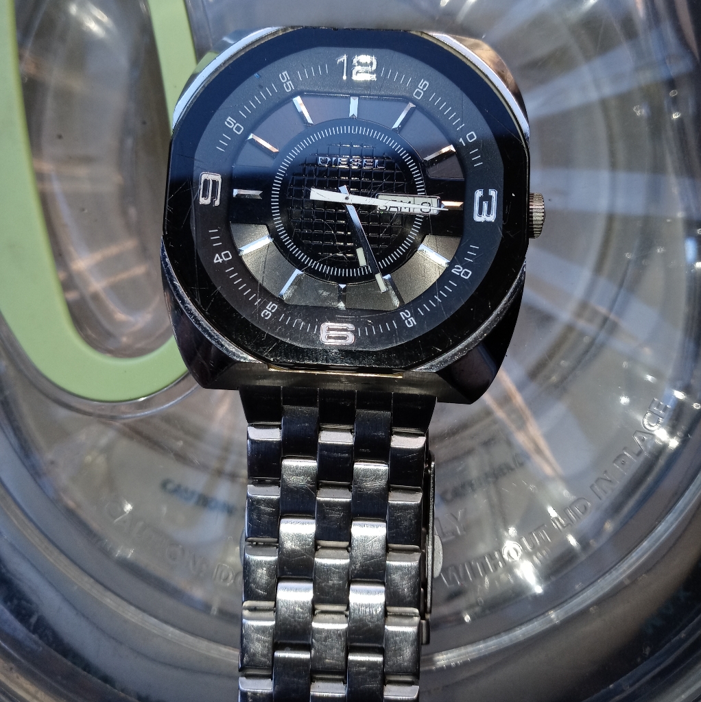 Men Silver Watch By Diesel